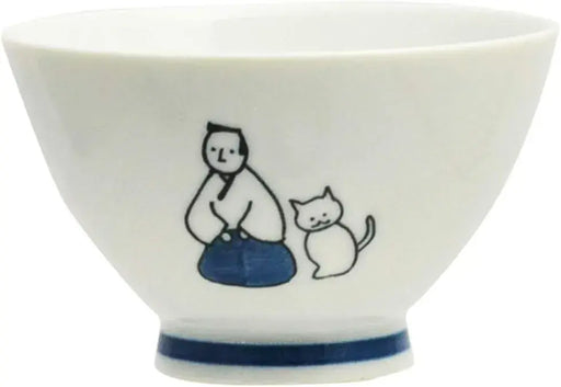 Ippinsha Kyu-JITSU Rice Bowl Samurai Design 4.1 x 2.4 Inches