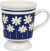 Ippinsha Mug Cup 250ml Blue Ceramic Retro Flower Design