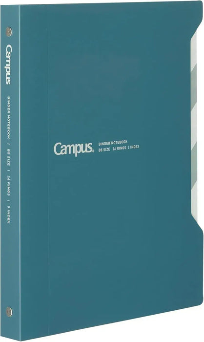 Kokuyo RU-P337W Loose Leaf Binder Campus Easy to Open with Index - Navy Blue 100-Sheet Single - 4901480026084