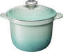 Le Creuset Cast Enameled Two-Handed Cocotte Pot 18 Cherry Red Oven Safe Le Creuset - Cool Mint 18cm
 - 0024147301905