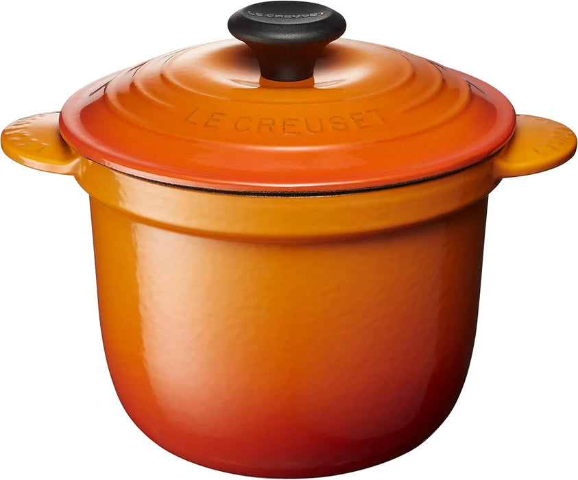 Le Creuset Cast Enameled Two-Handed Cocotte Pot 18 Cherry Red Oven Safe Le Creuset - Orange 18cm
 - 0024147302032