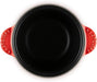 Le Creuset Cast Enameled Two-Handed Cocotte Pot 18 Cherry Red Oven Safe Le Creuset