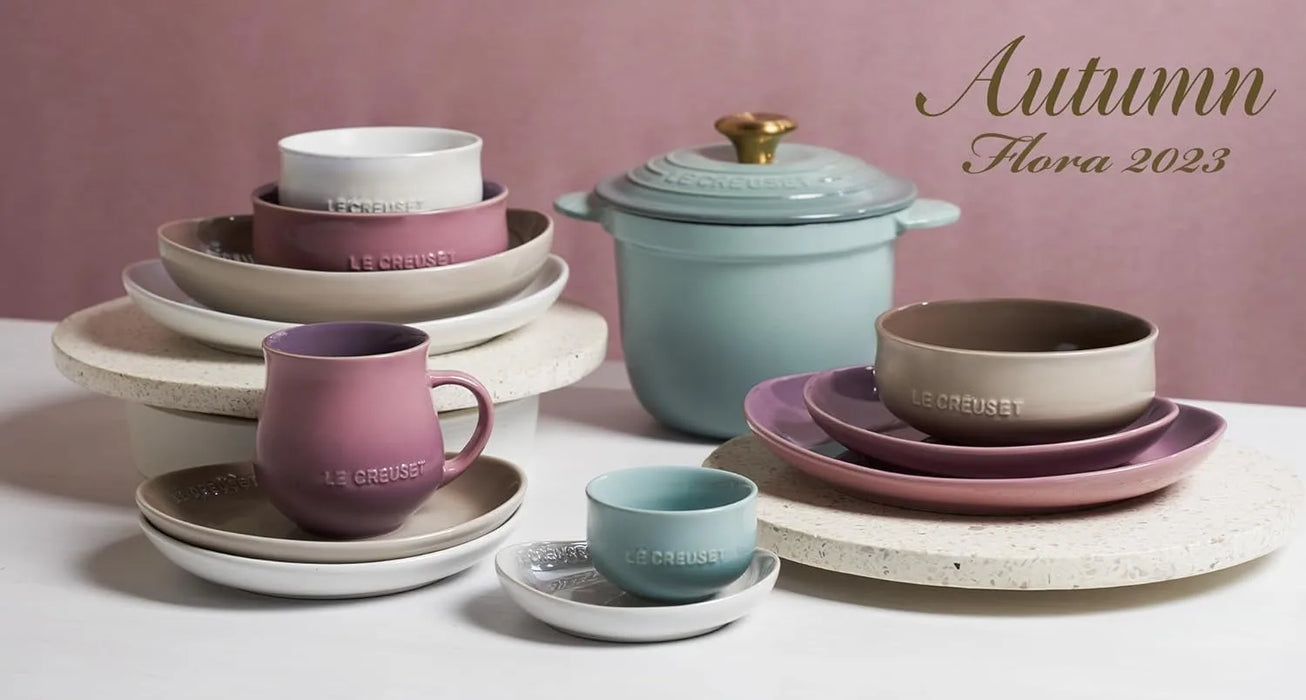 Le Creuset Flora Ball 11.8 fl oz Mauve Pink Heat and Cold Resistant Le Creuset