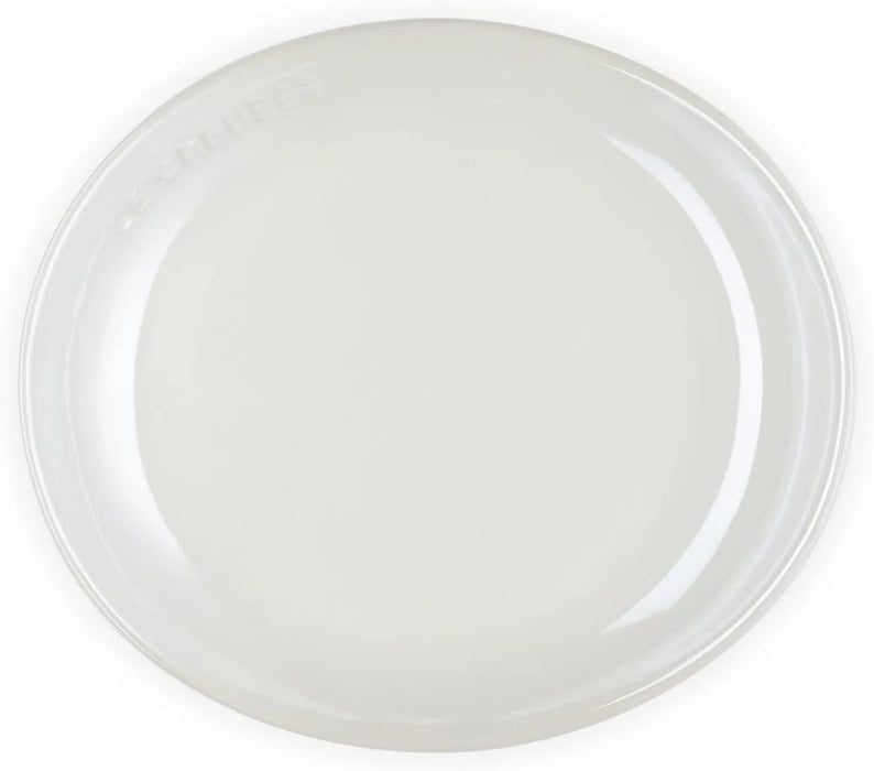 Le Creuset Flora Plate 7.5 Inch White Raster Heat and Cold Resistant Le Creuset