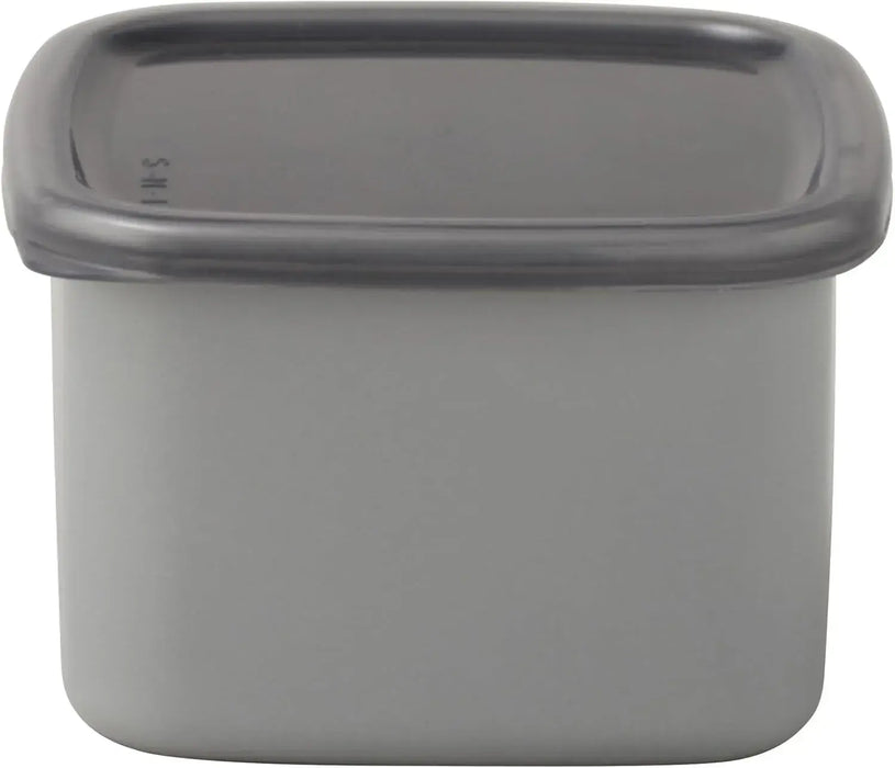 Noda Horo GS-L Enameled Heat Resistant Storage Container with Lid - Square M - 4976045077122