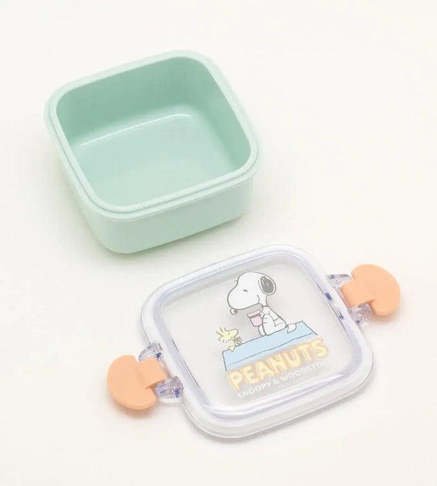 OSK Snoopy Dessert Container Made in Japan Microwave Safe Nesting