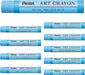 Pentel PTAC Art Crayons Creative Drawing Supplies - Peacock Blue - 4902506430229