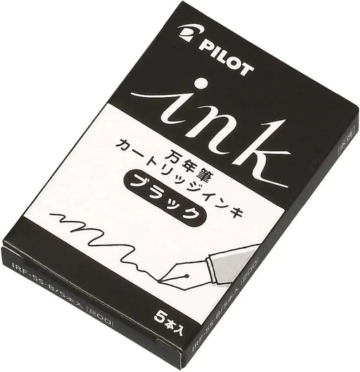 Pilot IRF50S10B Fountain Pen Ink Cartridges Black Pack of 50