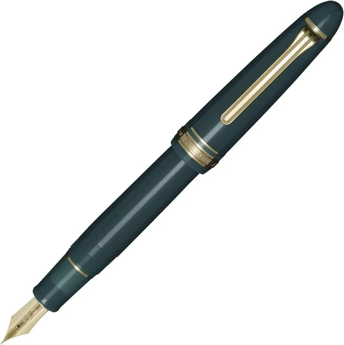 Sailor Profit Casual L Basis Gold Trim Fountain Pen Japan Fine Nib - Green Bold - 4901680611752