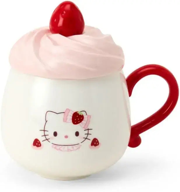 Sanrio Cinnamon Roll Strawberry Whipped Cake Mug - Hello Kitty - 4550624284103