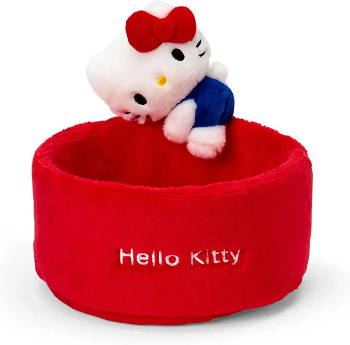 Sanrio Mascot Storage Box Round Kuromi - Red - 4550624315166