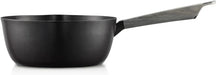 Vermicular Yukihira Cast Enamel Snow Flat Pot Japanese Cookware - 18cm Matte Black - 4582693929432
