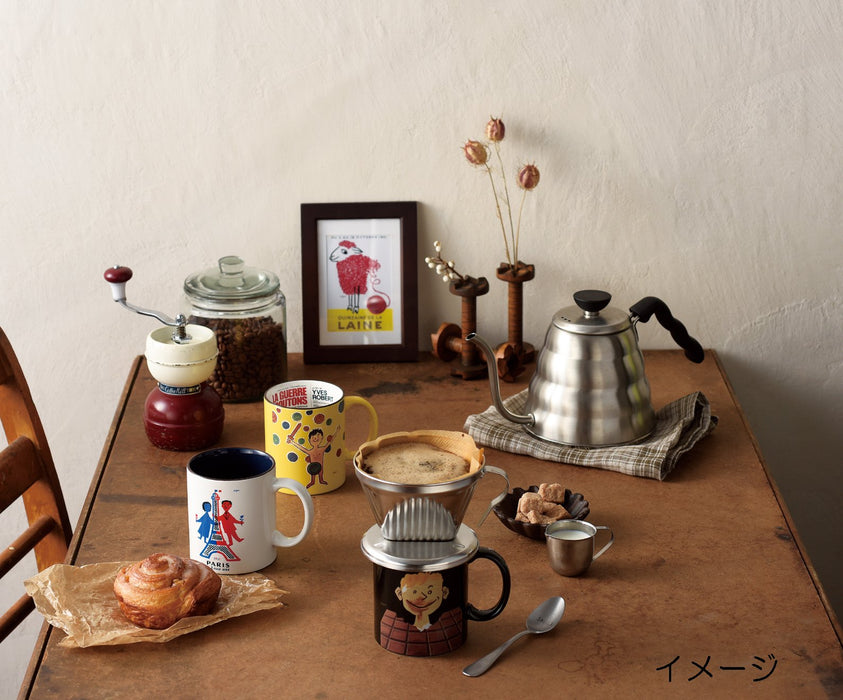 Aito Raymond Savignac Mug Naughty War 320ml Art Mug Cup Gift 274009-Kiichin - The #1 Place for Japanese Goods in Your Hand!