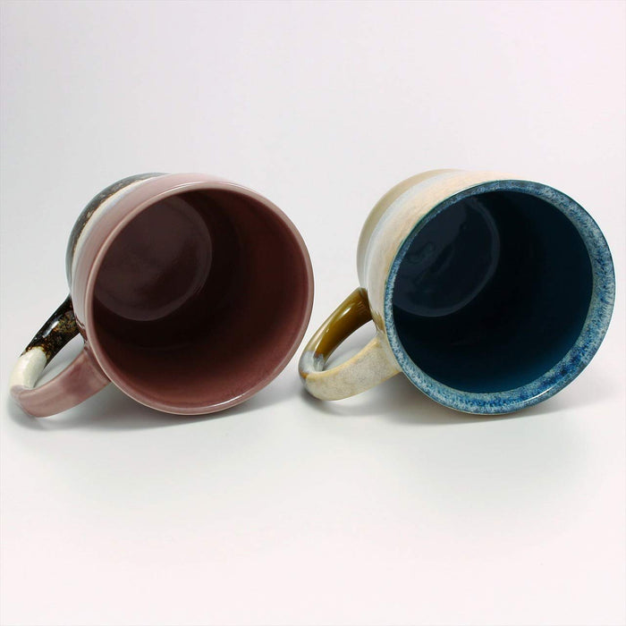 Aito Porcelain Mug & Tray Set 350ml Mino Ware Japan 266765-Kiichin - The #1 Place for Japanese Goods in Your Hand!