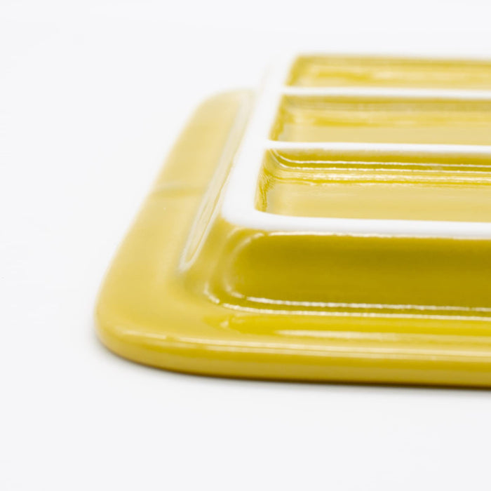 Aito Mino Ware Toast Plate 18cm Yellow Dishwasher/Microwave Safe Japan 262038-Kiichin - The #1 Place for Japanese Goods in Your Hand!