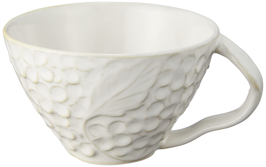 Aito Lien Tea Cup & Wooden Plate Tray Set 23x15cm Mino Ware Japan 267802-Kiichin - The #1 Place for Japanese Goods in Your Hand!