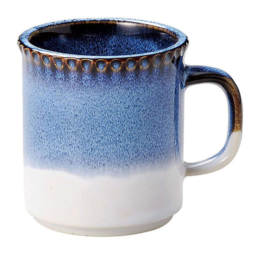 Aito Ridge Mug 330ml Navy Mino Ware Japan 266426-Kiichin - The #1 Place for Japanese Goods in Your Hand!
