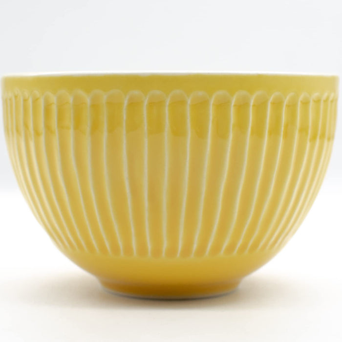 Aito Mino Ware 266345 Bowl Plate Cereal Bowl & Spoon 11cm Yellow Microwave/Dishwasher Safe-Kiichin - The #1 Place for Japanese Goods in Your Hand!