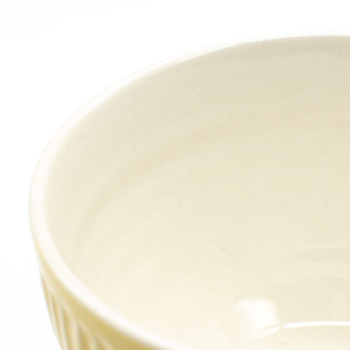 Aito Mino Ware 266345 Bowl Plate Cereal Bowl & Spoon 11cm Yellow Microwave/Dishwasher Safe-Kiichin - The #1 Place for Japanese Goods in Your Hand!