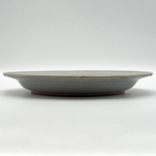Aito Seisakusho Stitch Plate Dish M Gray Mino Ware Japan 20cm-Kiichin - The #1 Place for Japanese Goods in Your Hand!