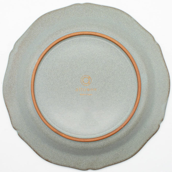 Aito Seisakusho Stitch Plate Dish M Gray Mino Ware Japan 20cm-Kiichin - The #1 Place for Japanese Goods in Your Hand!