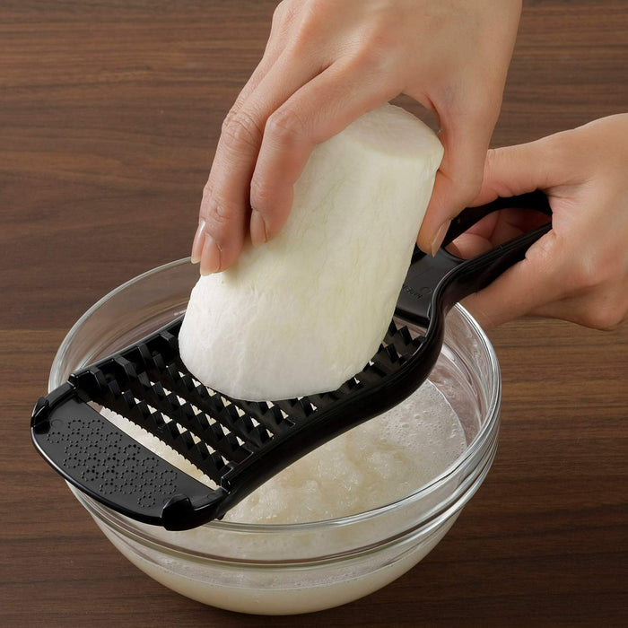 Shimomura Kogyo Antibac VB-611 Japan Made Dishwasher Safe Grated Black Shari Fluffy-Kiichin - The #1 Place for Japanese Goods in Your Hand!