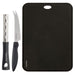 Shimomura Kougyou Antibac Made In Japan Verdun Black Soft Sheet Cutting Board Set Ovb-914-Kiichin - The #1 Place for Japanese Goods in Your Hand!