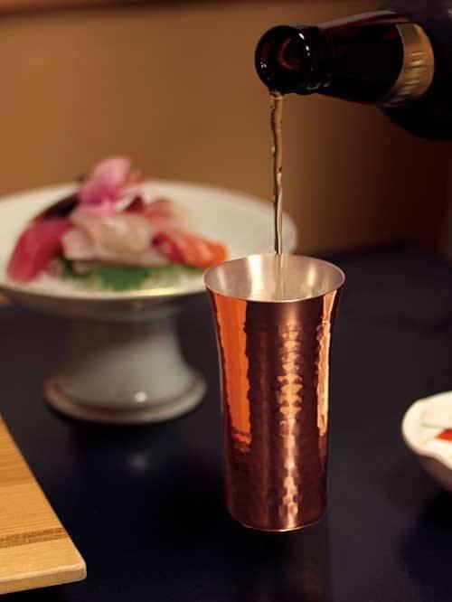 Asahi Copper Glassware Set with Bottle Opener - 4 Glasses (160ml) [CNE924]-Kiichin - The #1 Place for Japanese Goods in Your Hand!