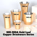 Asahi Shi-Moa Kanazawa Gold Leaf Copper Cold Sake Guinomi Cup 65ml - Exquisite Gift-Boxed Drinkware-Kiichin - The #1 Place for Japanese Goods in Your Hand!