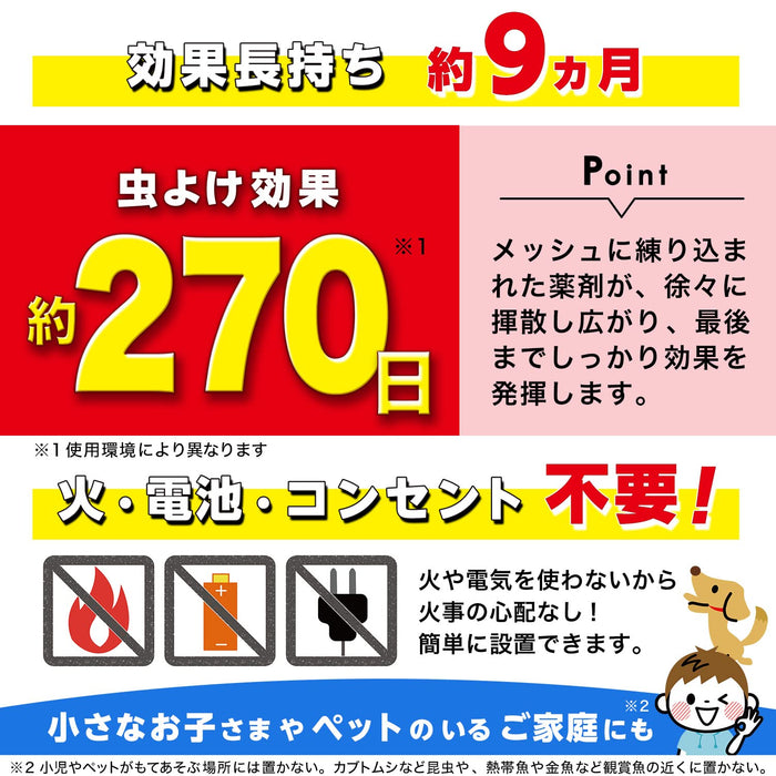 Balsan Indoor Insect Repellent - 270 Days Odorless Use - No Electricity or Fire Needed-Kiichin - The #1 Place for Japanese Goods in Your Hand!