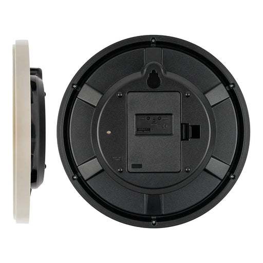 Casio 26.8Cm White Analog Wall Clock with Radio Wave Stop at Night-Kiichin - The #1 Place for Japanese Goods in Your Hand!