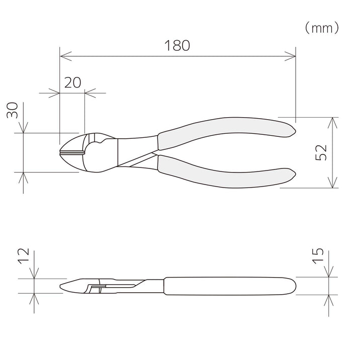Engineer NK-47 180mm Double Edge Round Electrician Iron Nipper-Kiichin - The #1 Place for Japanese Goods in Your Hand!