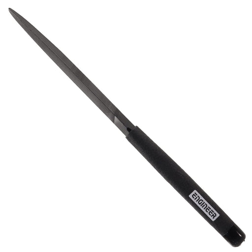 Engineer Jet Black File TF-15 Medium Grain Triangular Special Black Dyed-Kiichin - The #1 Place for Japanese Goods in Your Hand!