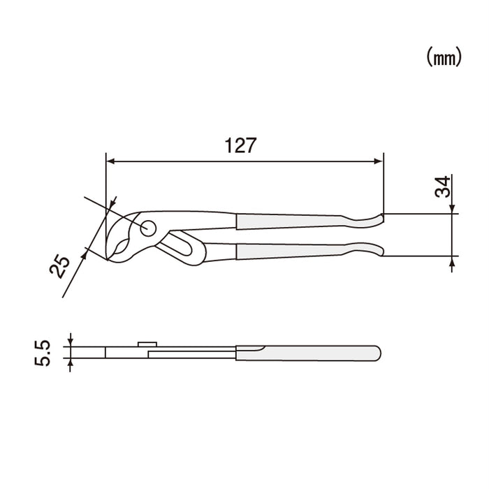 Engineer Water Pump Pliers 125mm PW-05-Kiichin - The #1 Place for Japanese Goods in Your Hand!