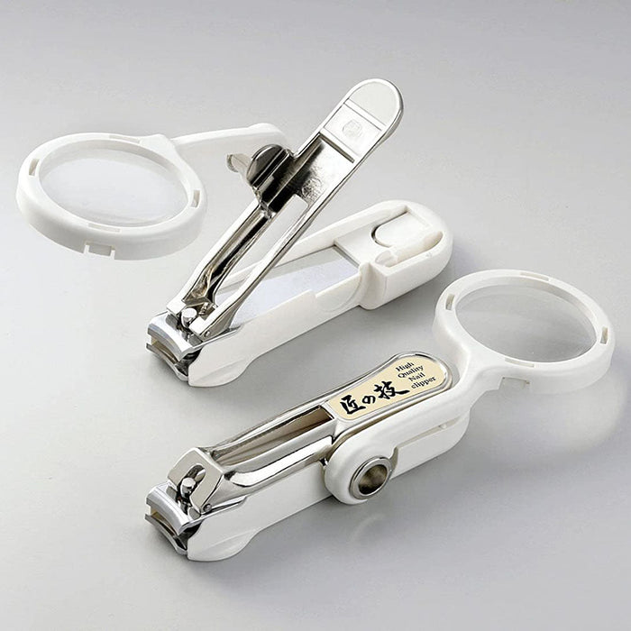 Premium Green Bell Japan Takuminowaza Nail Clippers with Magnifying Glass-Kiichin - The #1 Place for Japanese Goods in Your Hand!
