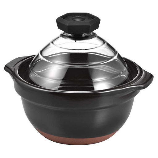 Hario Rice Pot 2-3 Cup GNR-200-B Glass Lid-Kiichin - The #1 Place for Japanese Goods in Your Hand!