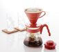 Hario V60 02 Coffee Drip Set 1-4 Cups Red VCSD-02R-Kiichin - The #1 Place for Japanese Goods in Your Hand!