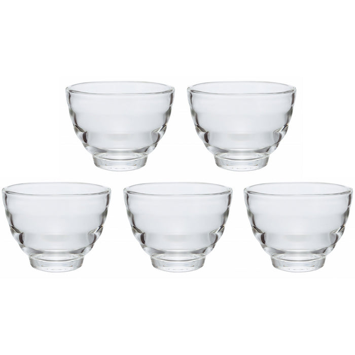 Hario Japan Glass Cup Set 5 - 170ml, Safe for Microwave/Oven/Dishwasher-Kiichin - The #1 Place for Japanese Goods in Your Hand!