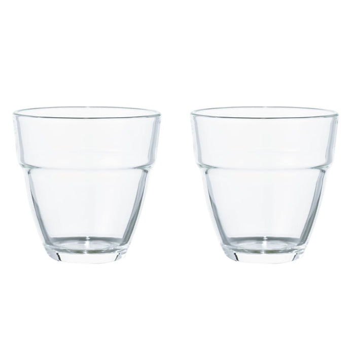 Hario Heat Resistant Stack Glass 2x260ml HSG-1624 Japan-Kiichin - The #1 Place for Japanese Goods in Your Hand!