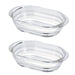 Hario HGZO-1812 Heat-Resistant Glass Gratin Dish Set of 2 Japan-Kiichin - The #1 Place for Japanese Goods in Your Hand!