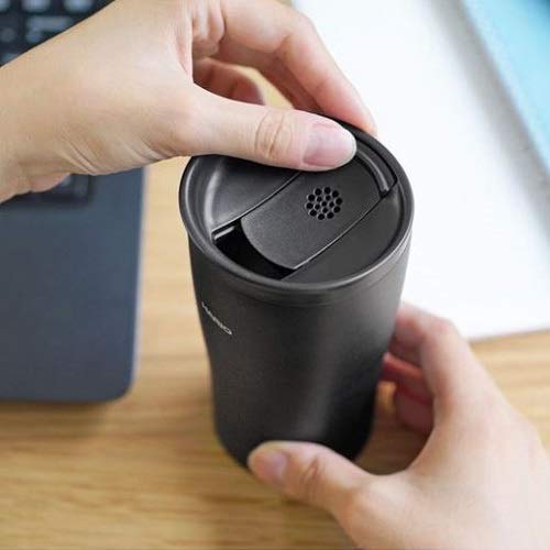 Hario STF-300-B Black 300ml Thermal Tumbler w/Lid-Kiichin - The #1 Place for Japanese Goods in Your Hand!
