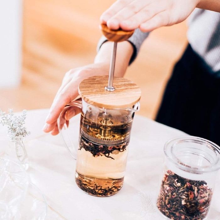 Hario Tea Press Wood 2P THW-2-OV-Kiichin - The #1 Place for Japanese Goods in Your Hand!