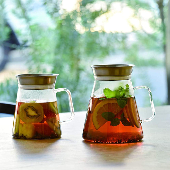 Hario Japan Tea Server Spout 450Ml Clear - 360 Degree Pouring-Kiichin - The #1 Place for Japanese Goods in Your Hand!