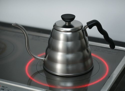 Hario V60 Drip Kettle Hairline Silver 800Ml - Gas/Ih Compatible - VKB-120Hsv-Kiichin - The #1 Place for Japanese Goods in Your Hand!