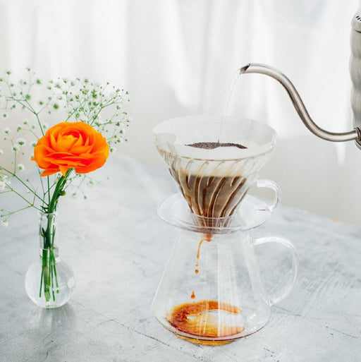 Hario V60 Glass Brewing Kit 600ml 1-4Cup Japan S-VGBK-02-T-Kiichin - The #1 Place for Japanese Goods in Your Hand!
