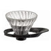 Hario V60 VDGR-01-B Glass Dripper 1-2 Cups Japan Black-Kiichin - The #1 Place for Japanese Goods in Your Hand!