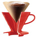 Hario V60 Ceramic Red Coffee Dripper 01 - Japanese Design - 1-2 Cup Capacity-Kiichin - The #1 Place for Japanese Goods in Your Hand!