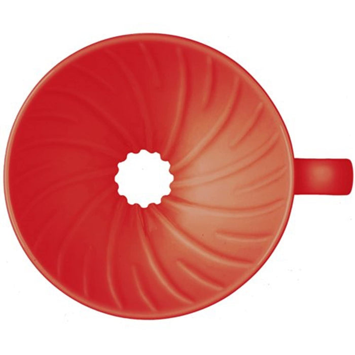 Hario V60 Ceramic Red Dripper 1-4 Cups VDCR-02-R Japan-Kiichin - The #1 Place for Japanese Goods in Your Hand!