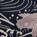 Maeda Dyeing Japanese Kaiuntei Engi Noren Carp - Traditional Japanese Door Curtain-Kiichin - The #1 Place for Japanese Goods in Your Hand!