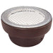 Kinka Ceramic Dark Brown Charcoal Konro Grill - Premium Outdoor Cooking Equipment-Kiichin - The #1 Place for Japanese Goods in Your Hand!